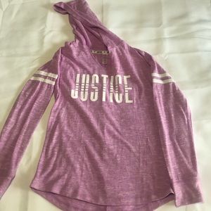 Justice hooded shirt